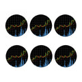 Candlestick Stock Graph Chart Print Coaster Set