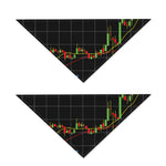 Candlestick Stock Graph Chart Print Dog Bandana