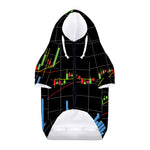Candlestick Stock Graph Chart Print Dog Zip Up Hoodie