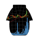 Candlestick Stock Graph Chart Print Dog Zip Up Hoodie