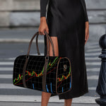 Candlestick Stock Graph Chart Print Duffle Bag