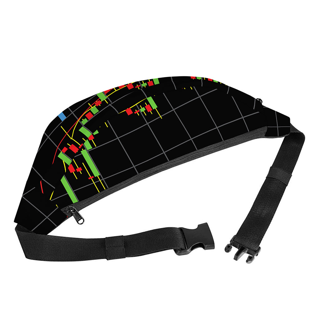 Candlestick Stock Graph Chart Print Fanny Pack