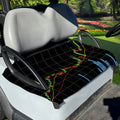 Candlestick Stock Graph Chart Print Golf Cart Seat Cover