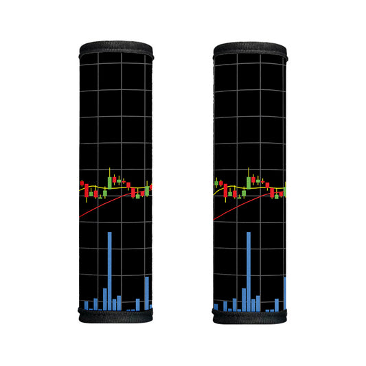Candlestick Stock Graph Chart Print Handle Covers