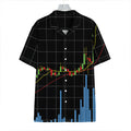 Candlestick Stock Graph Chart Print Hawaiian Shirt