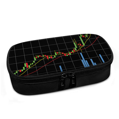 Candlestick Stock Graph Chart Print Insulin Cooler Travel Case