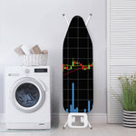 Candlestick Stock Graph Chart Print Ironing Board Cover