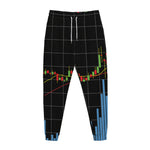 Candlestick Stock Graph Chart Print Jogger Pants