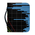Candlestick Stock Graph Chart Print Leather Bible Cover