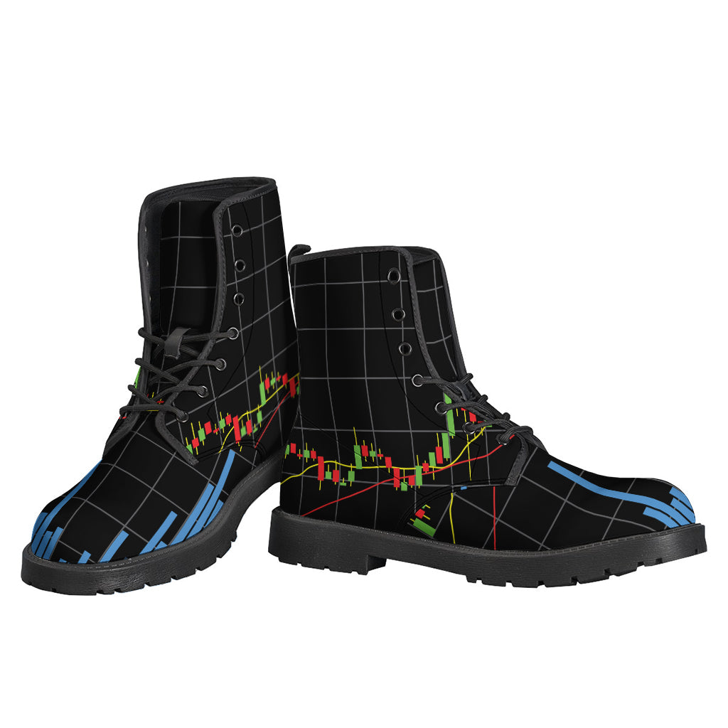 Candlestick Stock Graph Chart Print Backpack