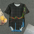 Candlestick Stock Graph Chart Print Men's Bodysuit