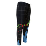 Candlestick Stock Graph Chart Print Men's Compression Pants