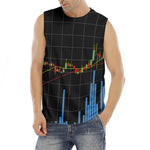 Candlestick Stock Graph Chart Print Men's Fitness Tank Top