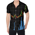 Candlestick Stock Graph Chart Print Men's Shirt