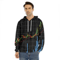 Candlestick Stock Graph Chart Print Men's Velvet Pullover Hoodie