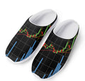 Candlestick Stock Graph Chart Print Mesh Casual Shoes