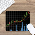 Candlestick Stock Graph Chart Print Mouse Pad