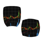 Candlestick Stock Graph Chart Print Office Chair Cover