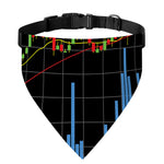 Candlestick Stock Graph Chart Print Over The Collar Dog Bandana