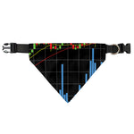 Candlestick Stock Graph Chart Print Over The Collar Dog Bandana