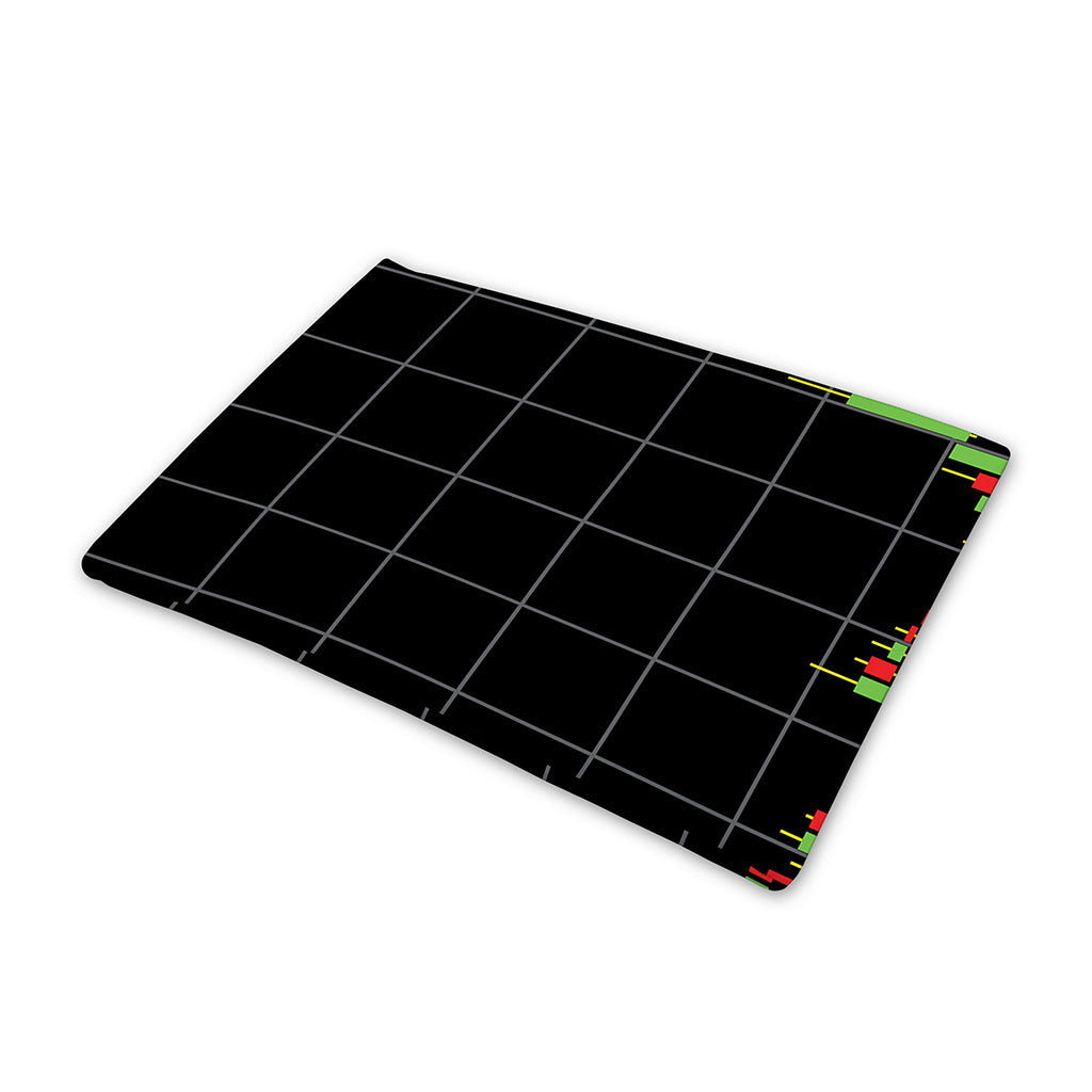 Candlestick Stock Graph Chart Print Pet Cooling Mat Cover