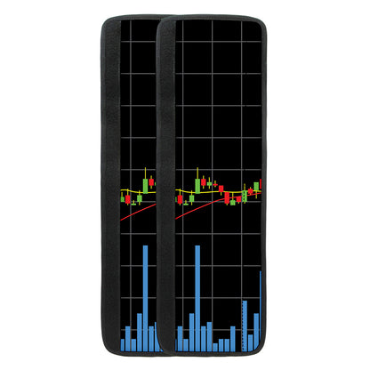 Candlestick Stock Graph Chart Print Refrigerator Handle Covers