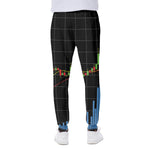 Candlestick Stock Graph Chart Print Scuba Joggers
