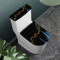 Candlestick Stock Graph Chart Print Toilet Lid And Tank Cover Set
