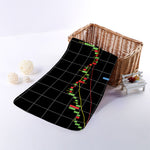 Candlestick Stock Graph Chart Print Towel