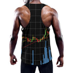 Candlestick Stock Graph Chart Print Training Tank Top