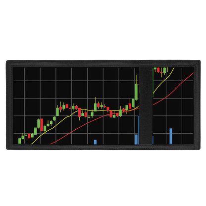 Candlestick Stock Graph Chart Print Trifold Wallet