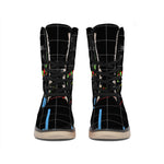 Candlestick Stock Graph Chart Print Winter Boots