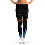 Candlestick Stock Graph Chart Print Women's Leggings