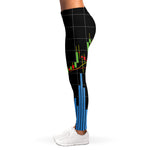 Candlestick Stock Graph Chart Print Women's Leggings