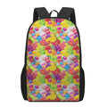 Candy And Jelly Pattern Print 17 Inch Backpack