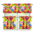 Candy And Jelly Pattern Print 3 Piece Kitchen Curtains