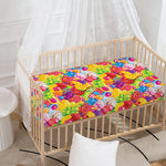 Candy And Jelly Pattern Print Baby Crib Sheet