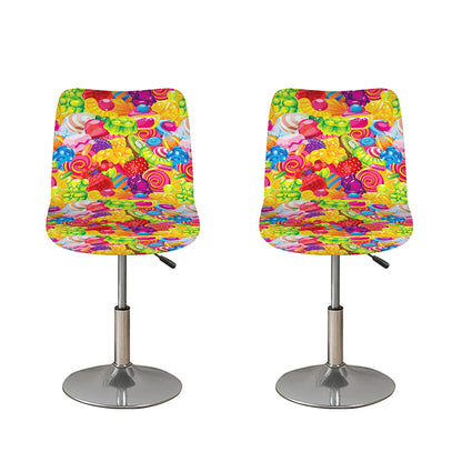 Candy And Jelly Pattern Print Bar Stool Covers