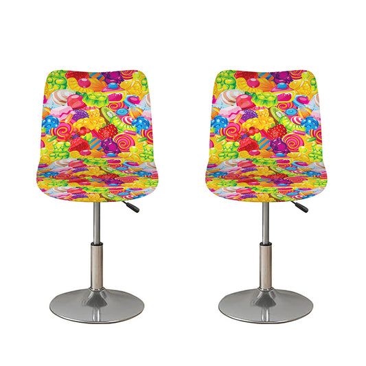 Candy And Jelly Pattern Print Bar Stool Covers