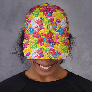 Candy And Jelly Pattern Print Baseball Cap