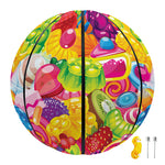 Candy And Jelly Pattern Print Basketball