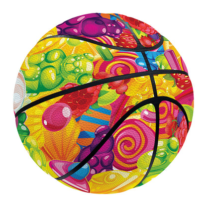 Candy And Jelly Pattern Print Basketball