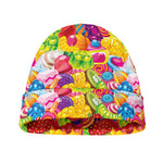 Candy And Jelly Pattern Print Beanie