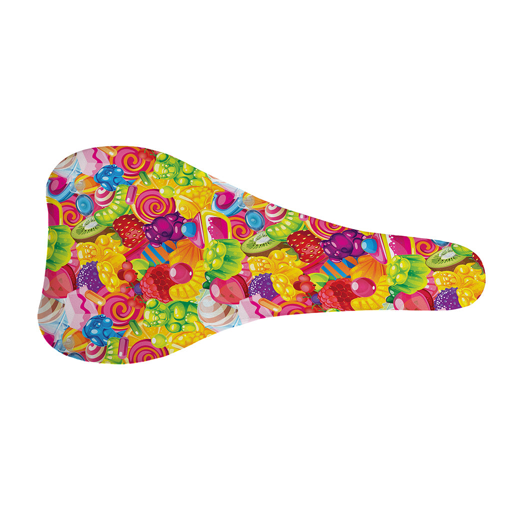 Candy And Jelly Pattern Print Bicycle Seat Cover