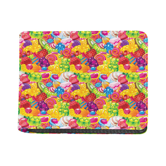 Candy And Jelly Pattern Print Bifold Wallet