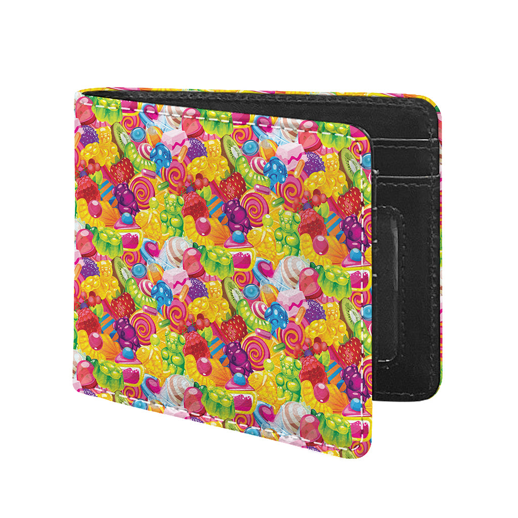 Candy And Jelly Pattern Print Bifold Wallet