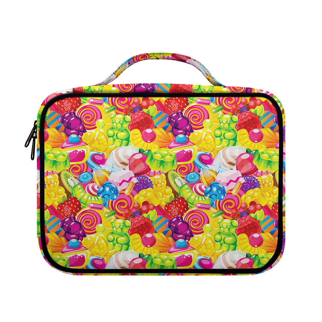 Candy And Jelly Pattern Print Briefcase Bible Bag