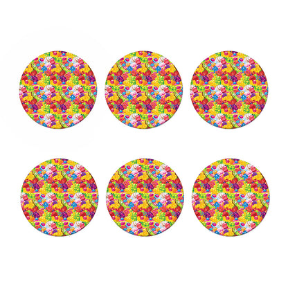 Candy And Jelly Pattern Print Coaster Set