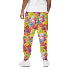 Candy And Jelly Pattern Print Cotton Pants