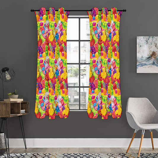 Candy And Jelly Pattern Print Curtain
